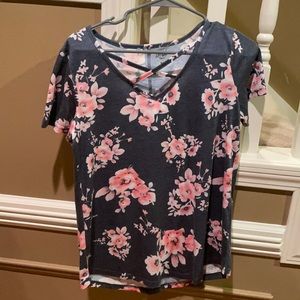 woman’s floral top